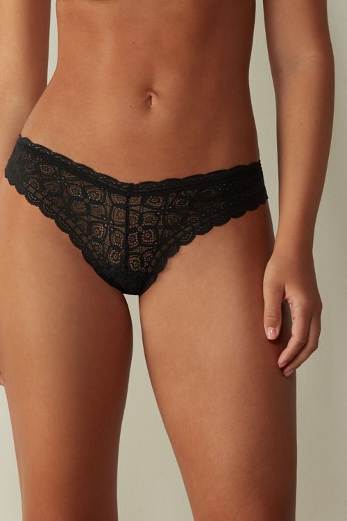 Intimissimi 80s-style Lace Brazilian Black - 019 - Black | 1932AGORY