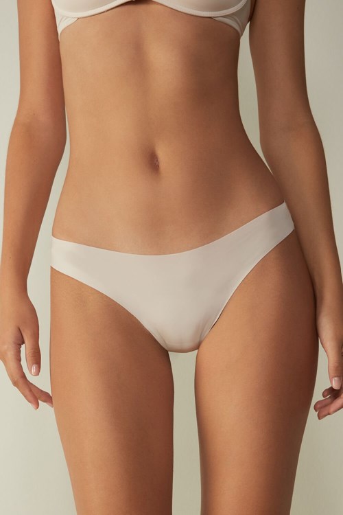 Intimissimi Brazilian Panties in Seamless Ultra Light Microfiber Natural - 2280 - Silk Pink | 0147GQHLI