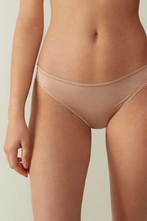 Intimissimi Brazilian Panties in Ultralight Microfiber Natural - 044 - Soft Beige | 7486YKQSZ