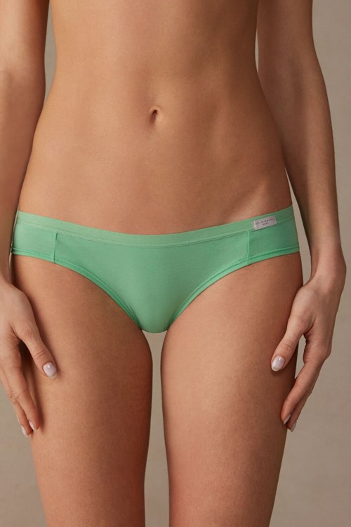 Intimissimi Cotton Panties Green - 218j - Apple Mint | 6915QVNLR