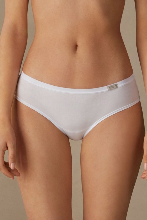 Intimissimi Cozy Panties in Cotton White - 001 - White | 5249QVSXM