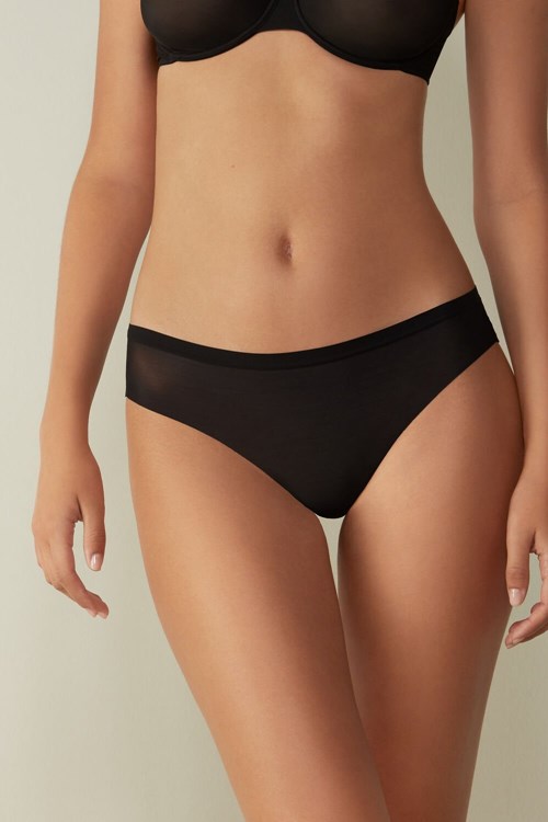 Intimissimi Invisible Touch Brazilian Panties Black - 019 - Black | 1269QBJIX