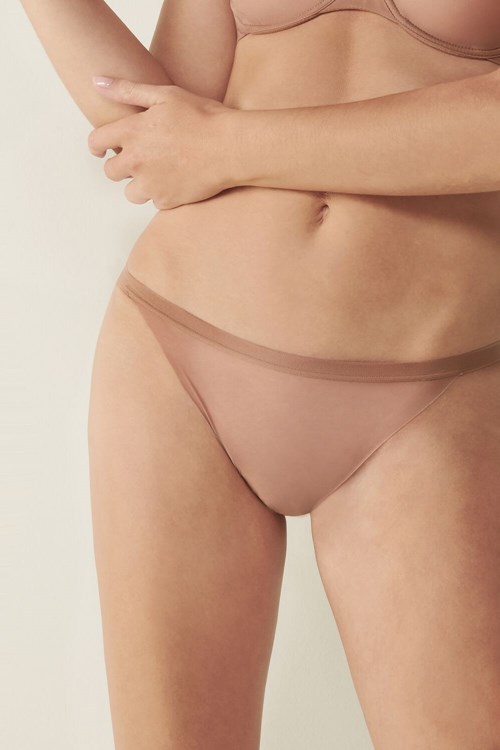 Intimissimi Invisible Touch String Panties Natural - 417i - Medium Beige | 4386DFCYS