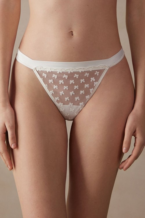 Intimissimi Love Cadeau String Thong Ivory - 2127 - Talc White | 1639SVXAF