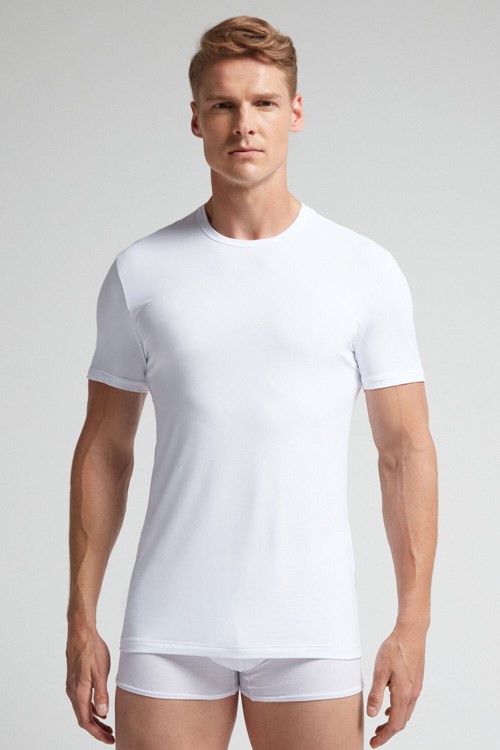 Intimissimi Microfiber T-shirt White - 001 - White | 3859ACLFV