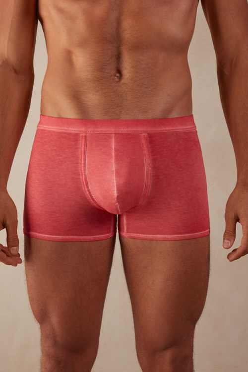 Intimissimi Natural Fresh Supima® Cotton Boxers Red - 318j - Oil Red | 9132BOPCH