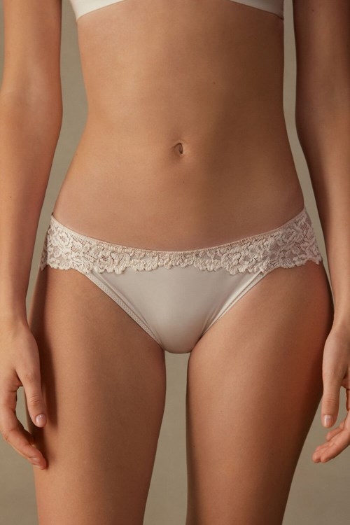 Intimissimi Pretty Flowers Panties Natural - 2280 - Silk Pink | 7519URVZO