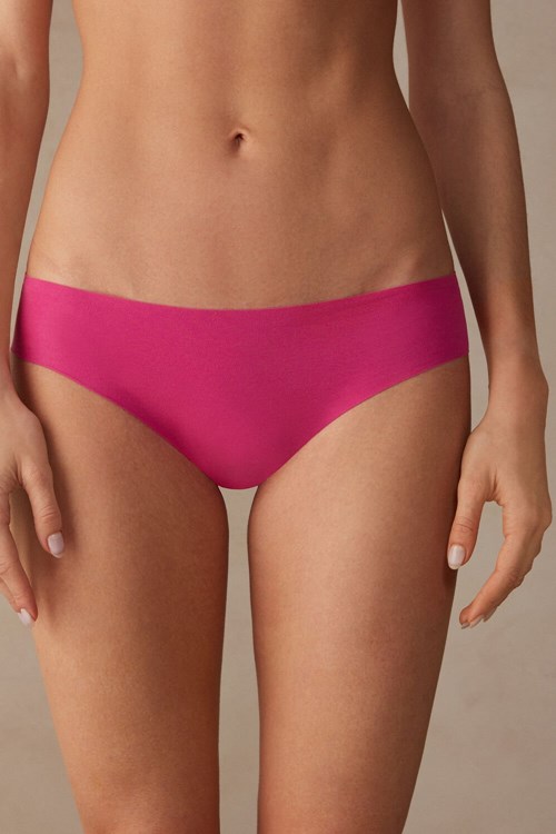 Intimissimi Seamless Supima® Cotton Panties Pink - 206j - Valentine Pink | 5183NMZHO