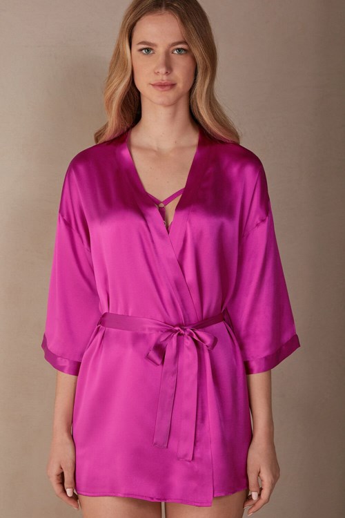 Intimissimi Silk Kimono Pink - 206j - Valentine Pink | 2940AZEBQ