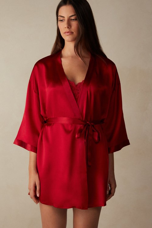 Intimissimi Silk Kimono Red - 1473 - Red | 9578ZERVU