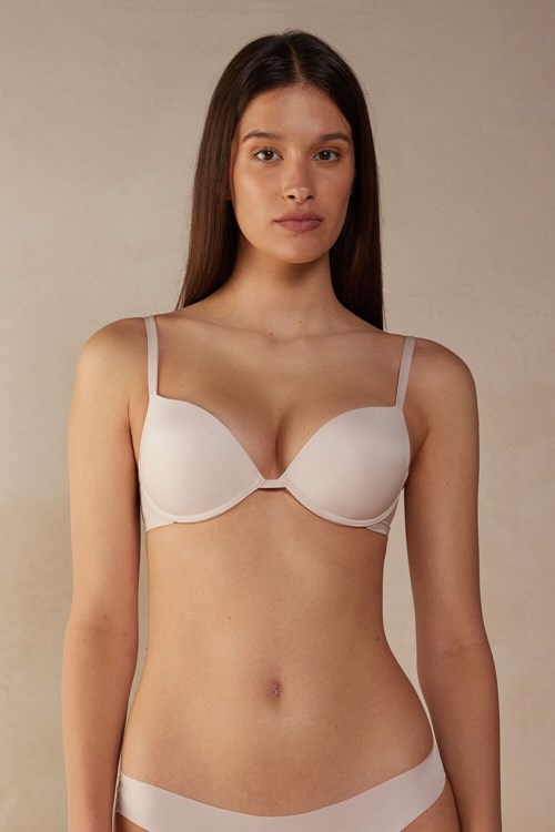 Intimissimi Simona Super Push-up Bra in Ultralight Microfiber Natural - 2280 - Silk Pink | 4560EXQVG