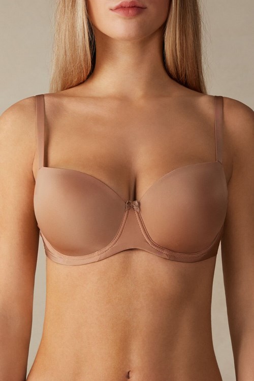 Intimissimi Sofia Balconette Bra in Ultralight Microfiber Natural - 417i - Medium Beige | 7081MLINP