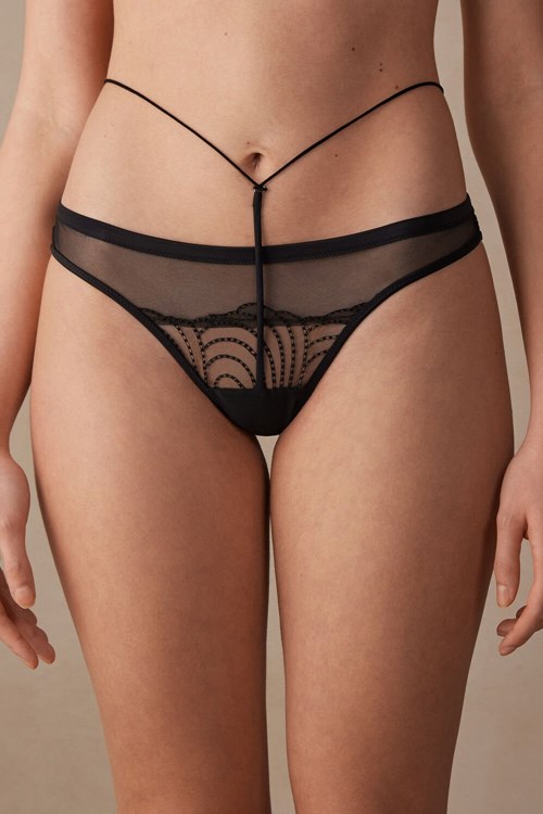 Intimissimi Steal the Show High Rise Brazilian Black - 019 - Black | 5027FWGKZ