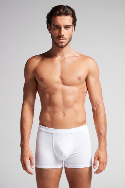 Intimissimi Supima® Cotton Loose Fit Boxers White - 001 - White | 8234RLMOF