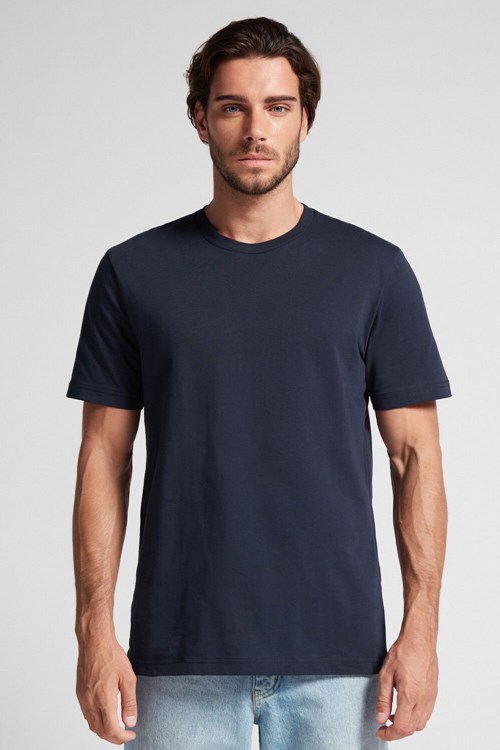 Intimissimi T-shirt in Cotton Jersey 800 - Midnight Blue | 7305USPBM