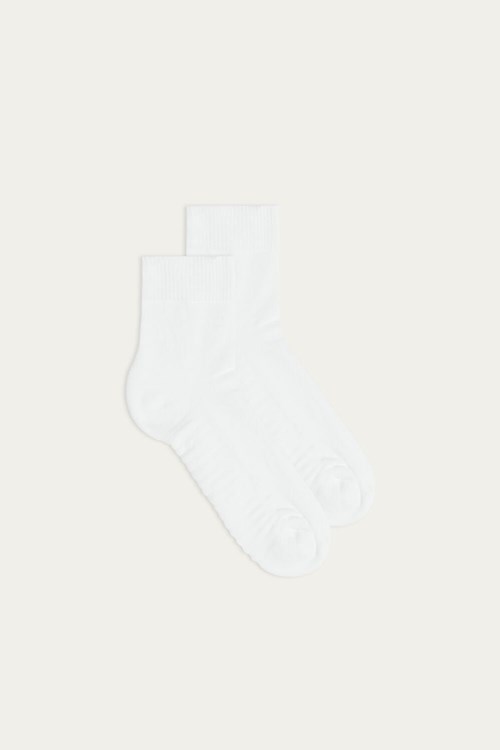 Intimissimi Terrycloth Short Socks White - 001 - White | 2647ROTNL