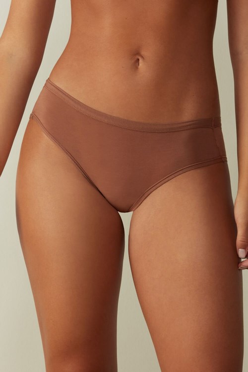 Intimissimi Ultralight Supima® Cotton Briefs Natural - 502i - Dark Beige | 5183ZOHWA