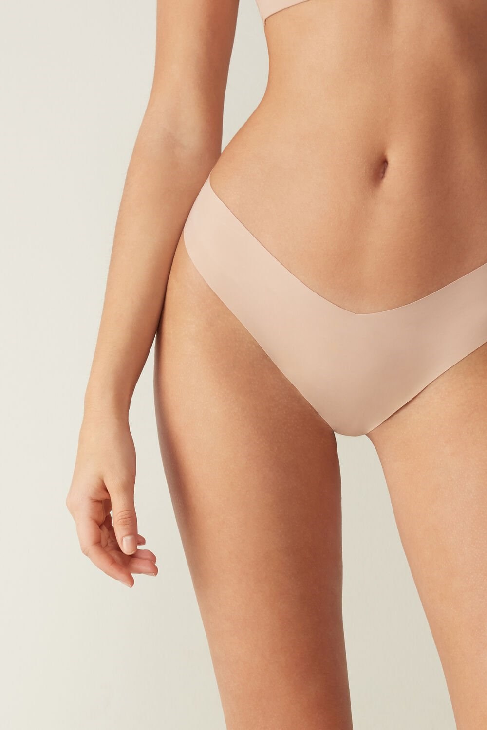 Intimissimi 80s-style Brazilian Panties in Ultralight Microfiber Natural - 044 - Soft Beige | 5978KRZEO