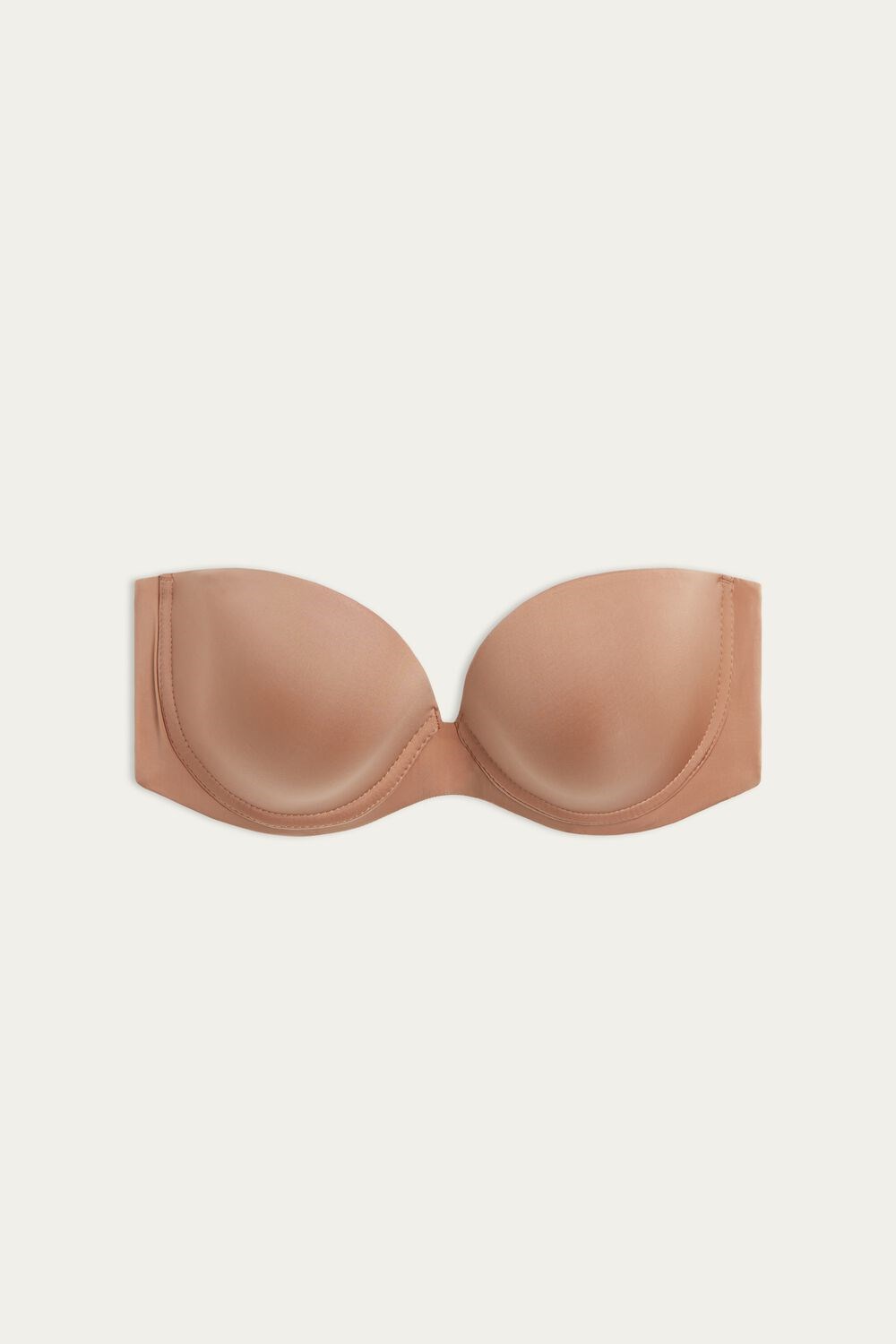 Intimissimi Anna Bandeau Bra in Ultralight Microfiber Natural - 417i - Medium Beige | 5839BKSXV