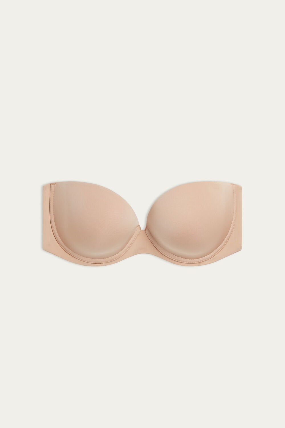 Intimissimi Anna Bandeau Bra in Ultralight Microfiber Natural - 044 - Soft Beige | 9407VKZAF