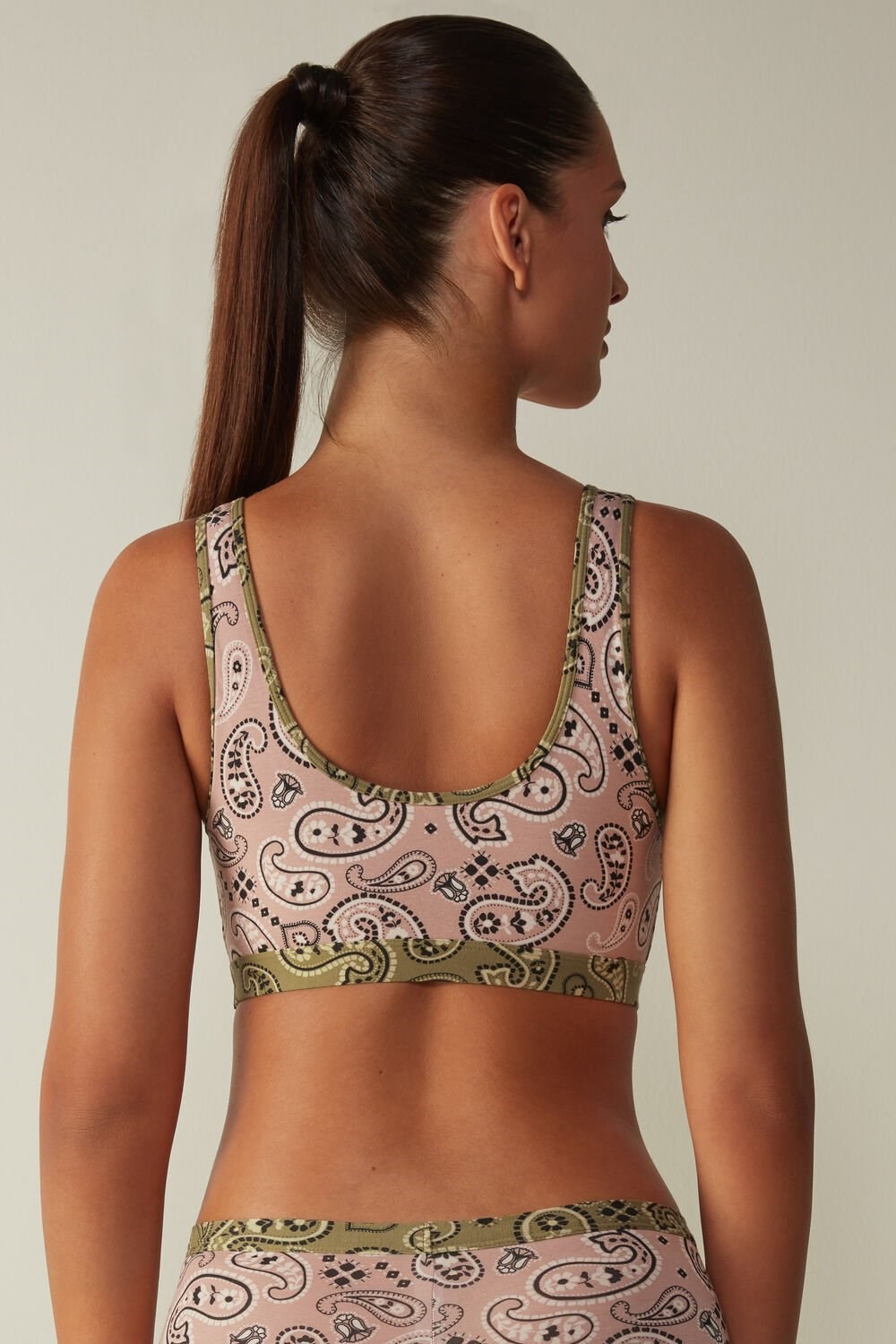 Intimissimi Bandana Mania Bra Top Brown - 726i - Bandana Print | 3740TRDAC