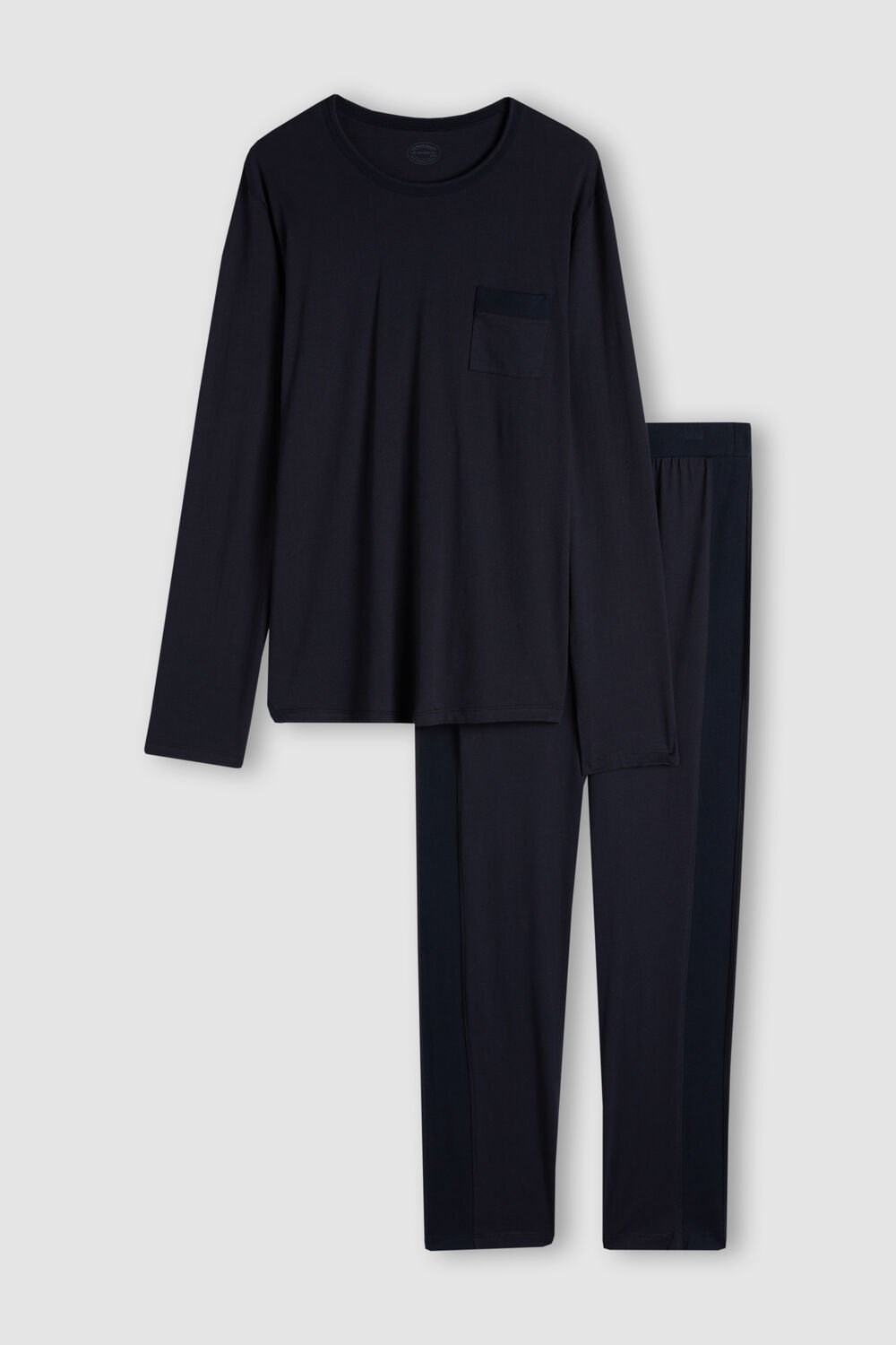 Intimissimi Basic Supima® Cotton Pajama Pant Set Blue - 800 - Midnight Blue | 0897ZVOAE