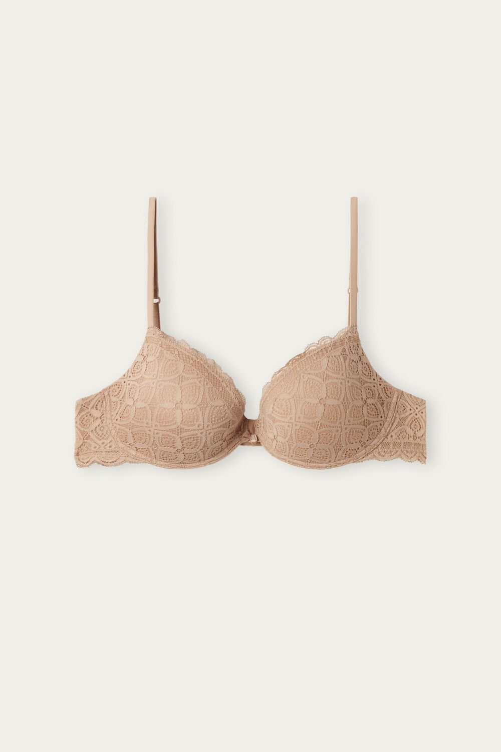 Intimissimi Bellissima Push-up Bra in Lace Natural - 044 - Soft Beige | 1853PZJFY