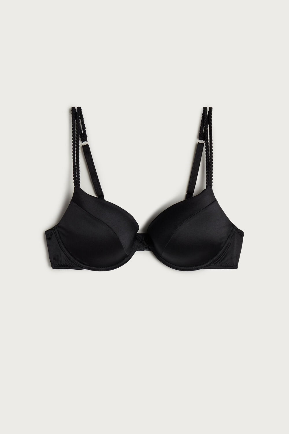 Intimissimi Bellissima Silk Push-Up Bra Black - 019 - Black | 7302GULWH