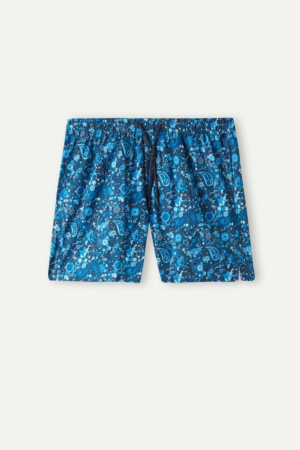 Intimissimi Blue Paisley Print Swim Trunks Blue - 265j - Intense Blue Paisley Print | 2461DAVUX