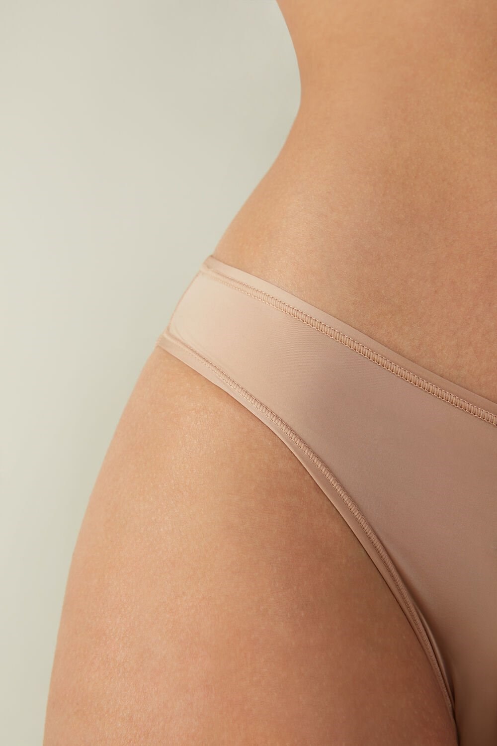 Intimissimi Brazilian Panties in Ultralight Microfiber Natural - 044 - Soft Beige | 7486YKQSZ