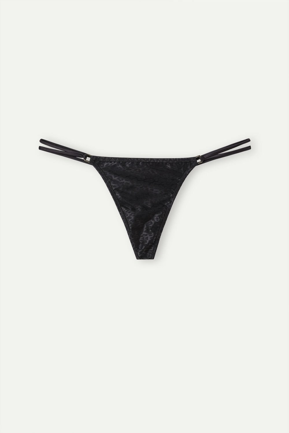 Intimissimi Cool Minimal String Thong Black - 019 - Black | 0954TCPKM