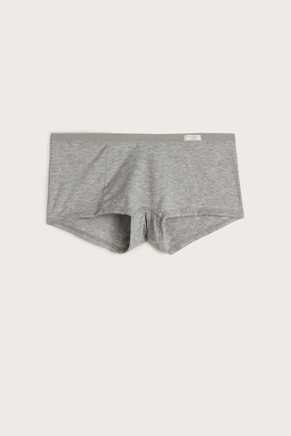 Intimissimi Cotton Boyshorts Grey - 031 - Light Heathered Grey | 9751AOGPX