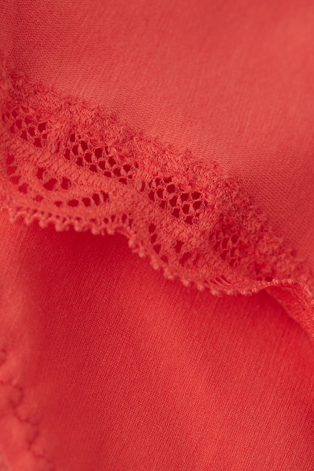 Intimissimi Cotton and Lace Panties Orange - 219j - Flame Scarlet | 7854GIUQS