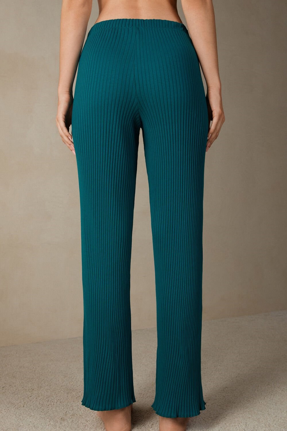 Intimissimi Cozy Mountains Ribbed Pants Green - 4572 - Evergreen | 3517RBOLH