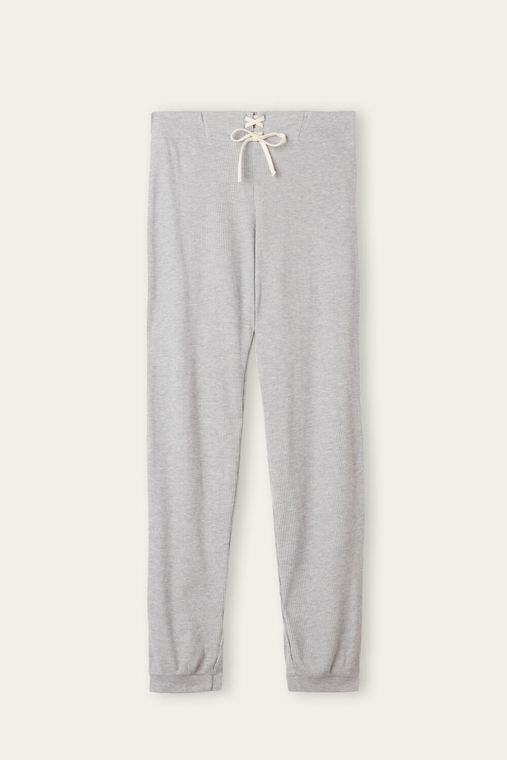 Intimissimi Cozy Waffle Pants Grey - 031 - Light Heathered Grey | 0748FRCSV