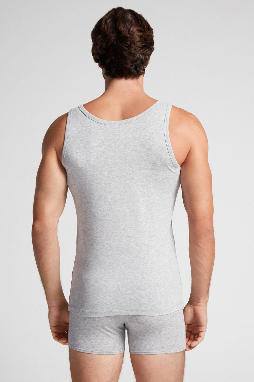 Intimissimi Crew Neck Tank Top Grey - 031 - Light Heathered Grey | 3085JDLPU