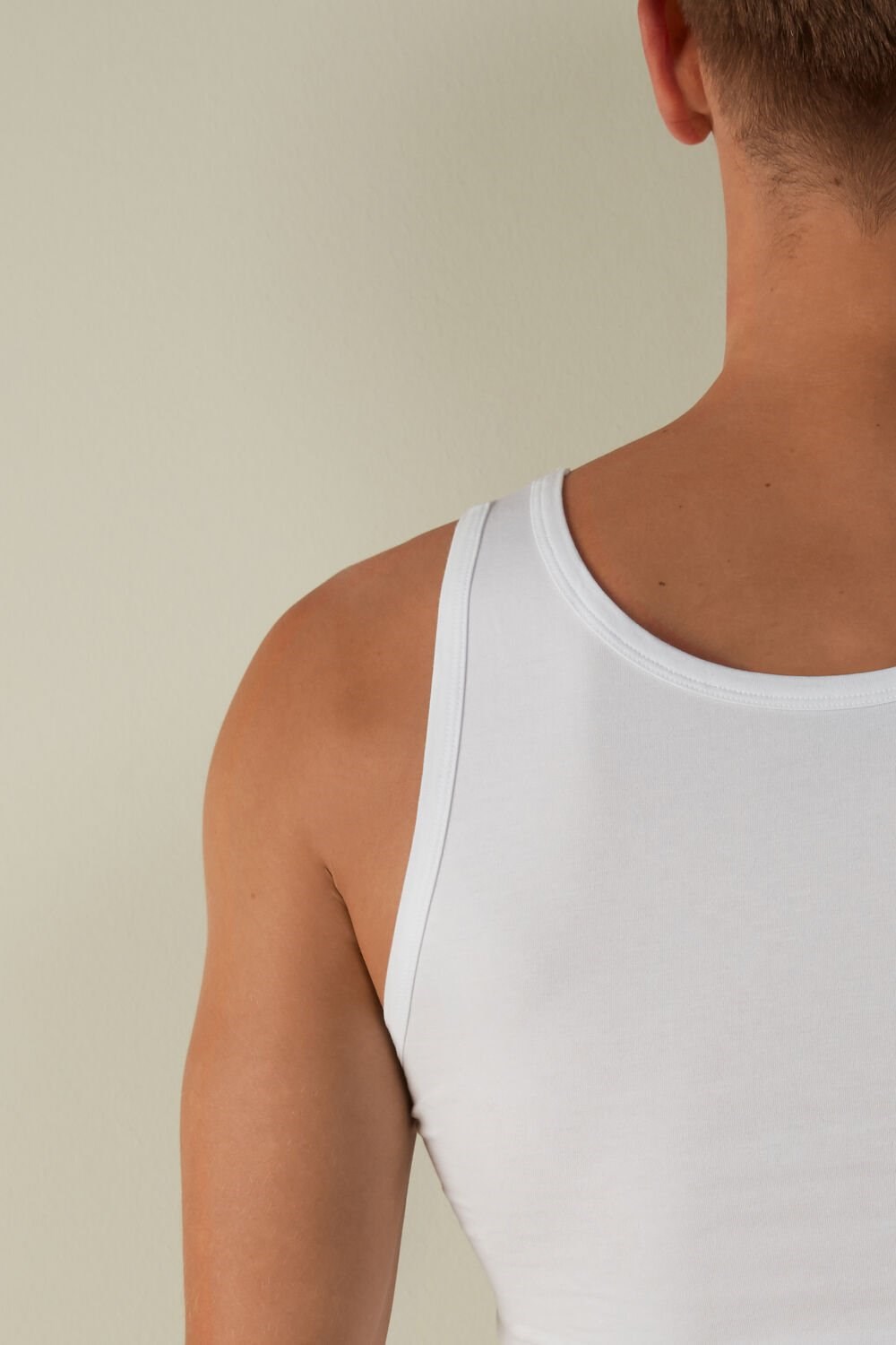 Intimissimi Crew Neck Tank Top White - 001 - White | 1684ANTJL