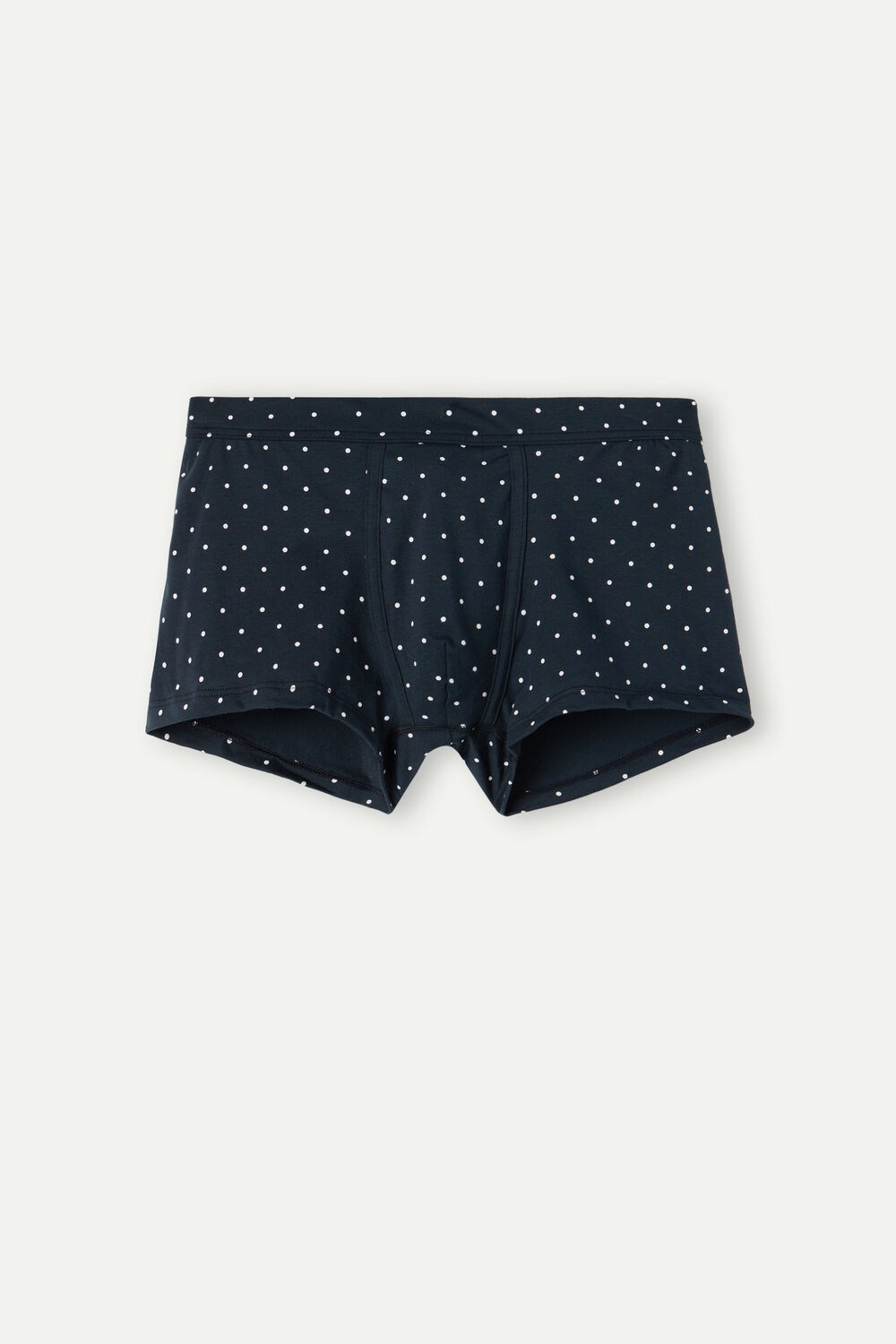 Intimissimi Dotted Boxers in Stretch Supima® Cotton Blue - 049j - Midnight Blue Dot Print | 2405UOEDW