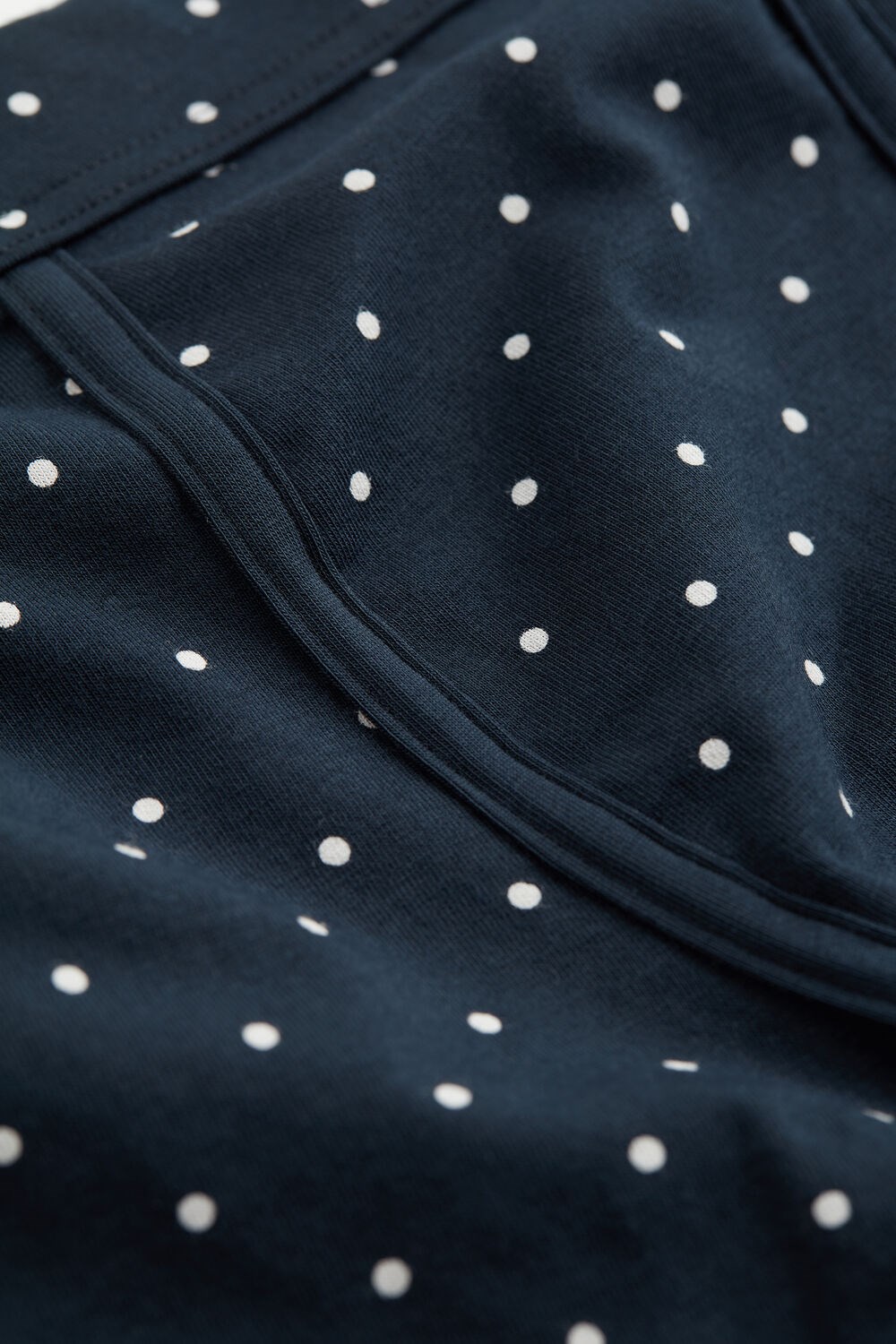 Intimissimi Dotted Boxers in Stretch Supima® Cotton Blue - 049j - Midnight Blue Dot Print | 2405UOEDW