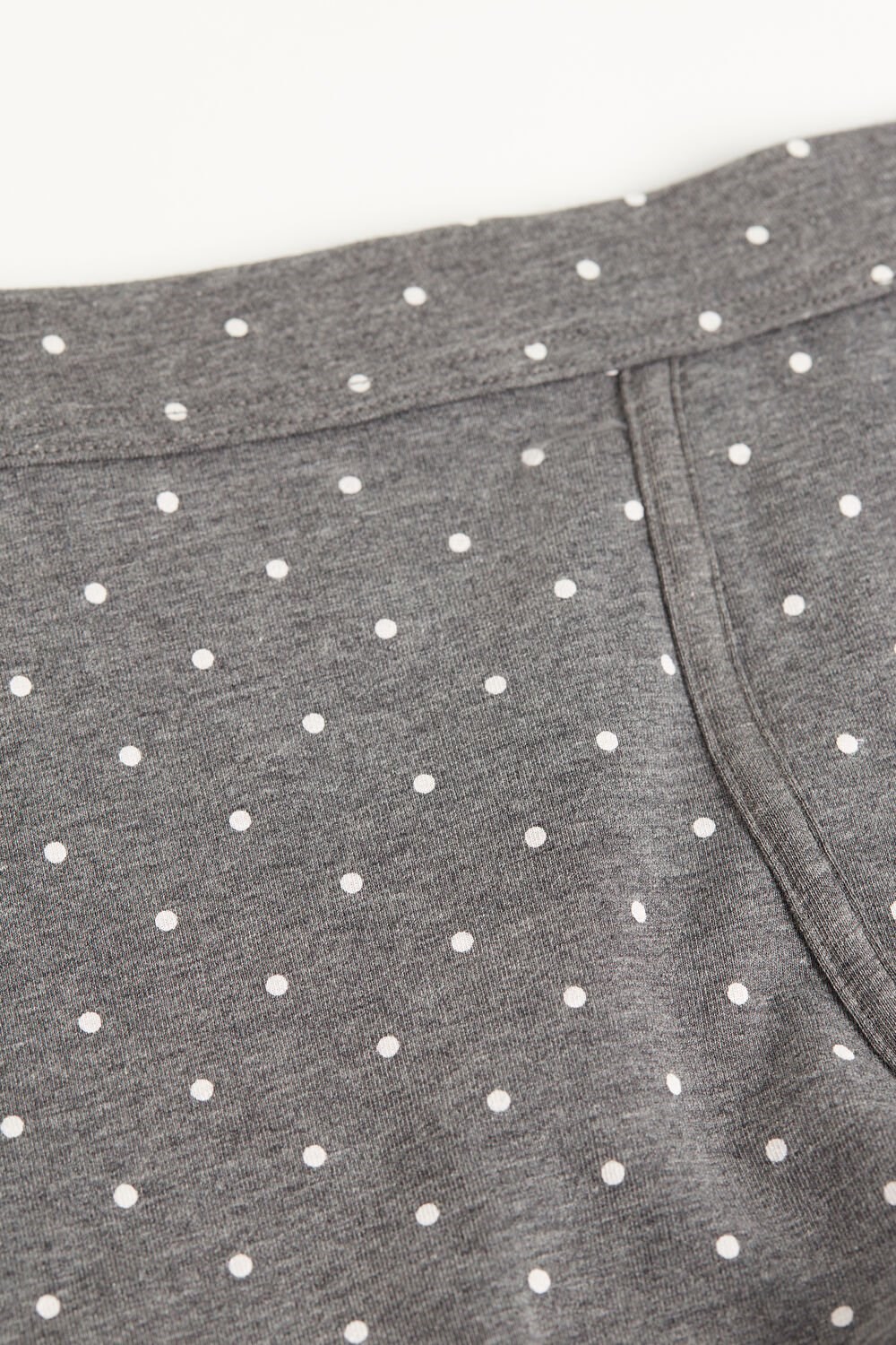 Intimissimi Dotted Boxers in Stretch Supima® Cotton Grey - 063j - Graphite Grey Heather Dot Print | 9120RKILJ