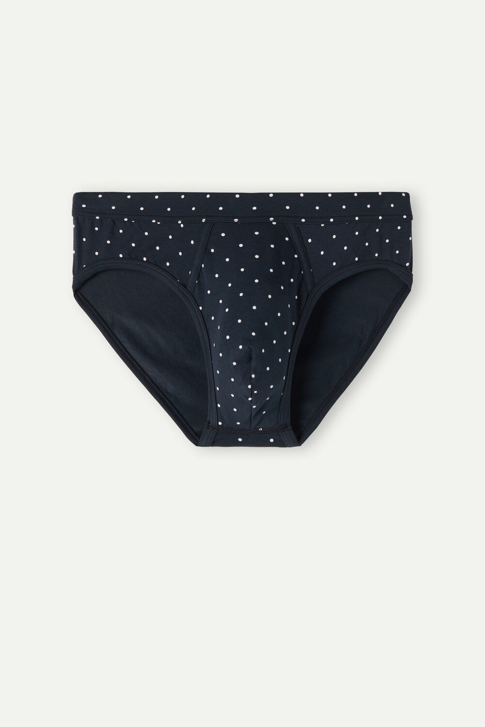 Intimissimi Dotted Briefs in Stretch Supima® Cotton Blue - 049j - Midnight Blue Dot Print | 5347SGLFH