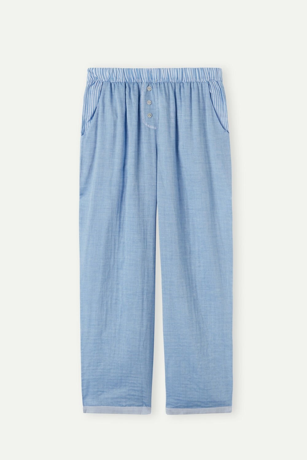 Intimissimi Early in the Morning Cotton Cloth Pants Blue - 006j - Light Blue | 0743FZDJM