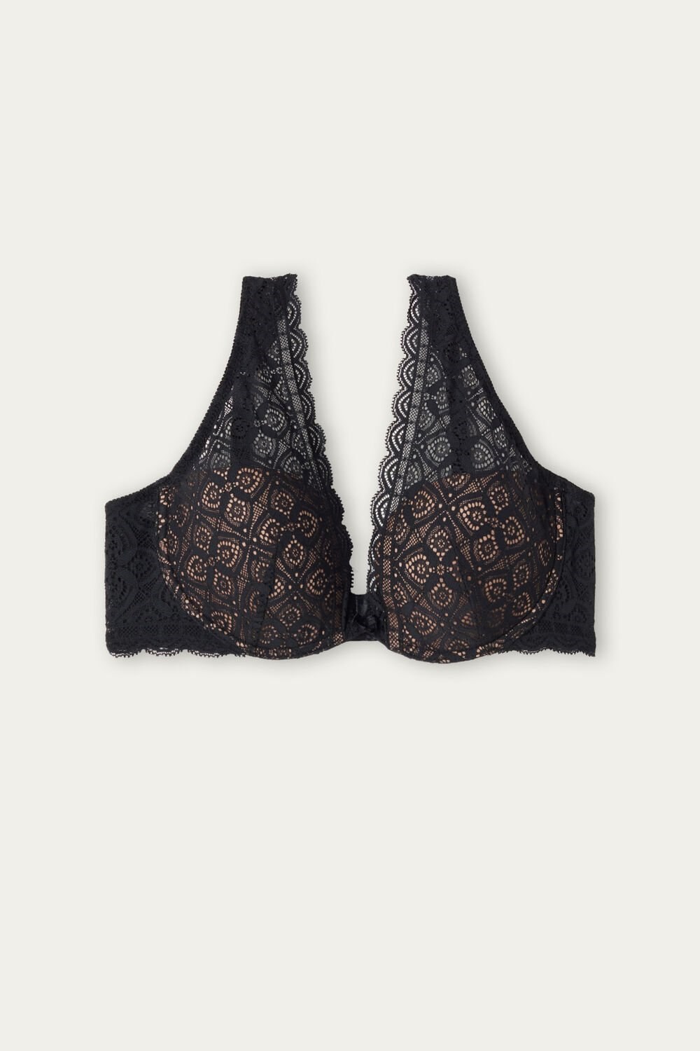 Intimissimi Elena Balconette Bra in Lace Black - 019 - Black | 4071QTBUL