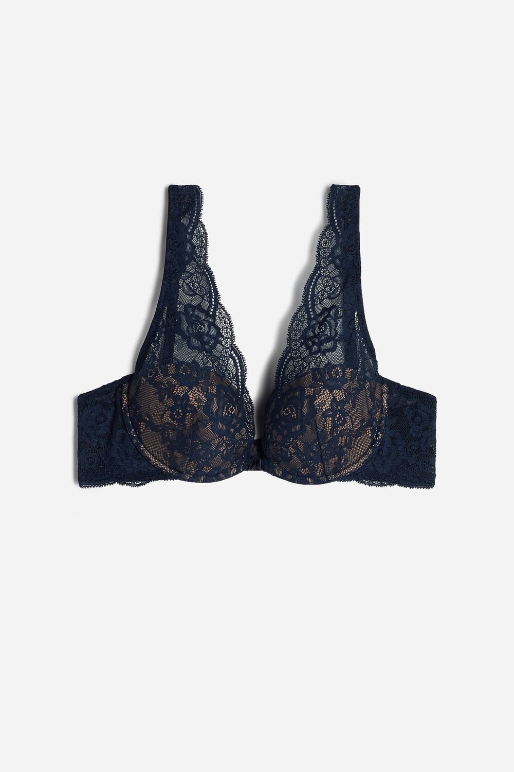 Intimissimi Elena Lace Balconette Bra Blue - 1467 - Intense Blue | 4532LSTQJ