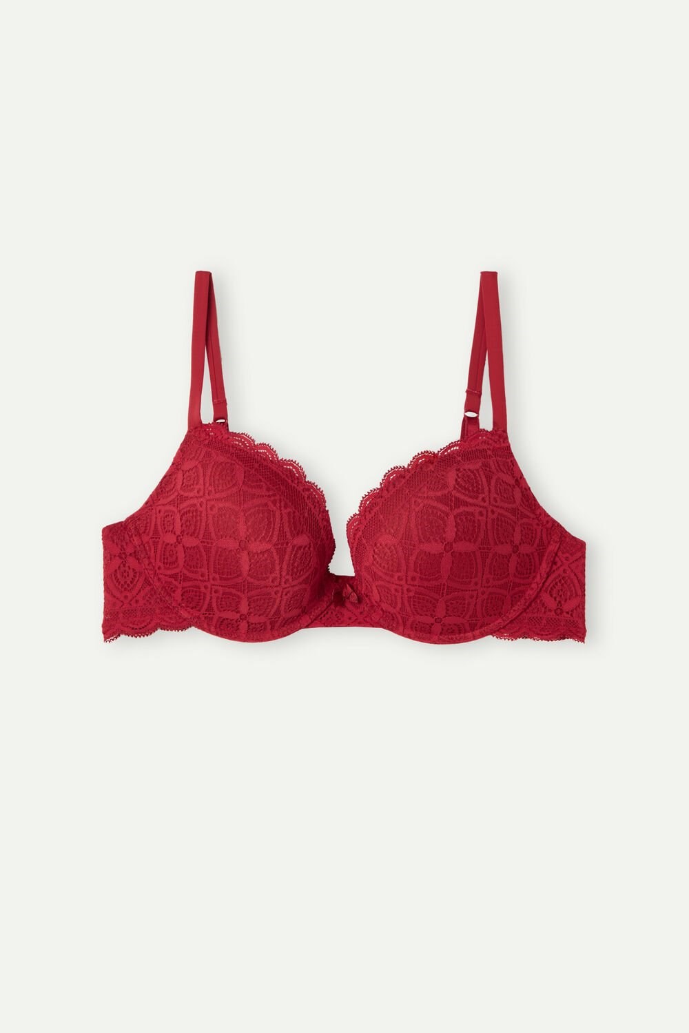 Intimissimi Elettra Super Push-up Bra in Lace Red - 1473 - Red | 1924ICTEP