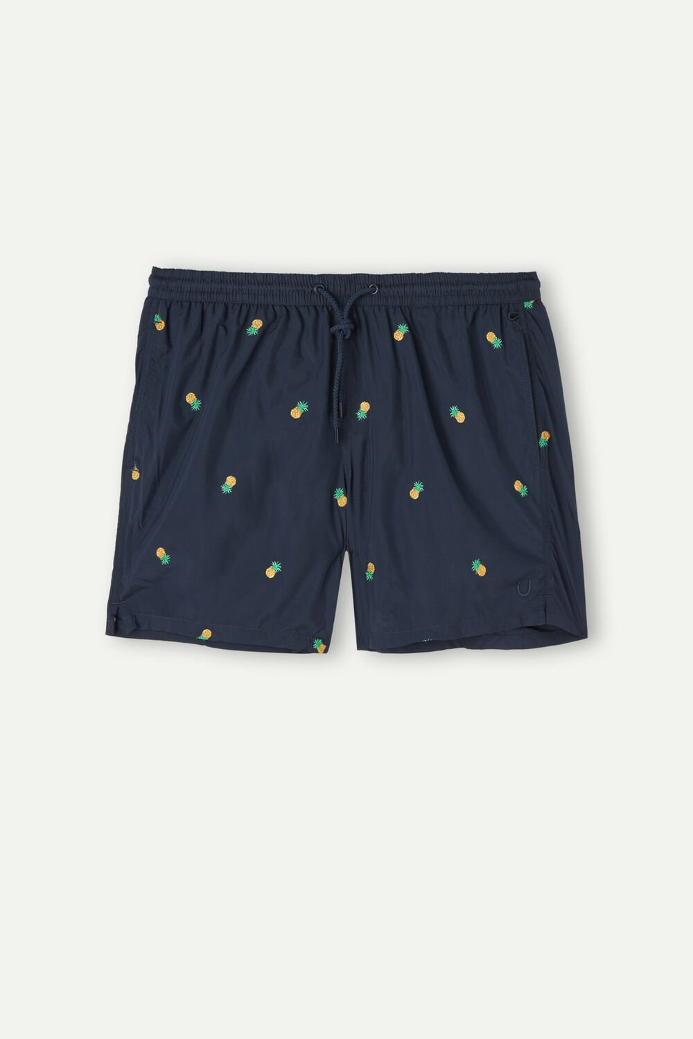 Intimissimi Embroidered Pineapple Swim Trunks Blue - 192j - Intense Blue Pineapple Embroidery | 3958RHUGX