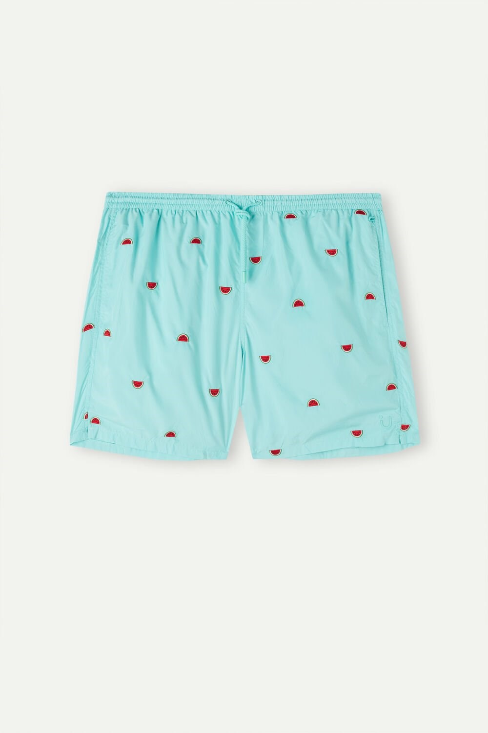 Intimissimi Embroidered Watermelon Swim Trunks Print - 255j - Aqua Green Watermelon Embroidery | 5079SXFKP