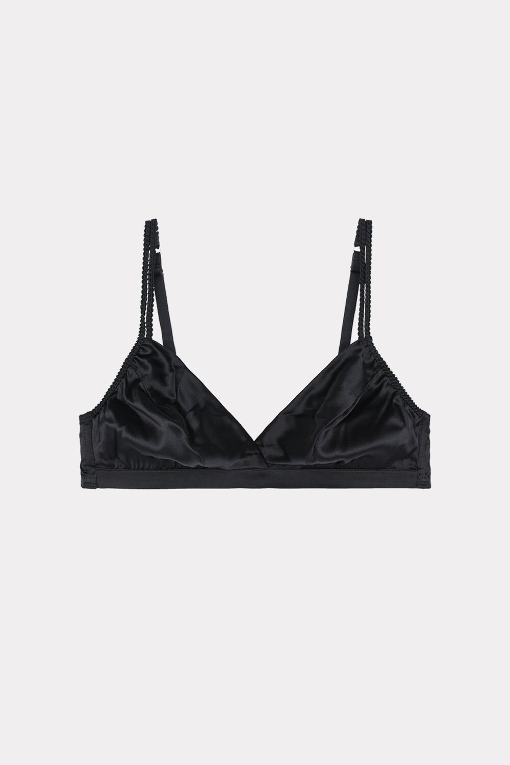 Intimissimi Emma Silk Triangle Bra Black - 019 - Black | 4632TBWRD