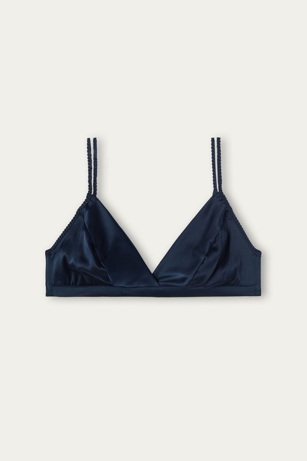 Intimissimi Emma Silk Triangle Bra Blue - 1467 - Intense Blue | 4016HMJGK