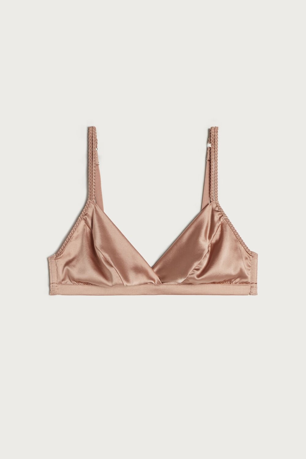 Intimissimi Emma Silk Triangle Bra Natural - 163i - Satin Pink | 0527AQNJE